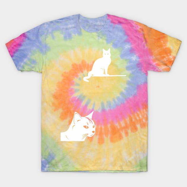 Two Cats T-Shirt by aceofspace